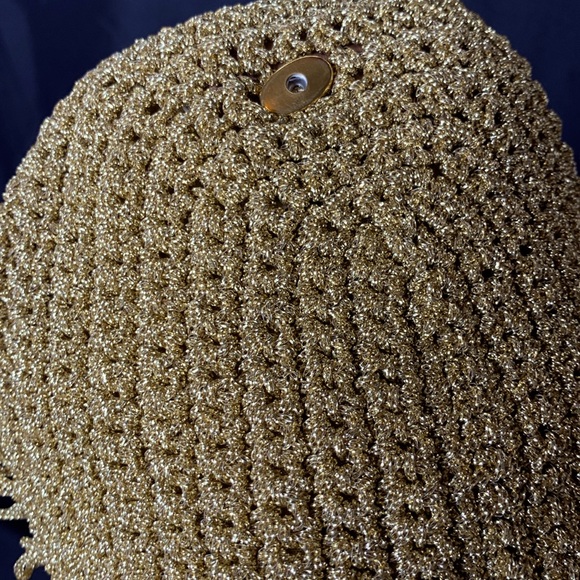 Vintage HTF Walborg gold metallic loop purse - Picture 14 of 15